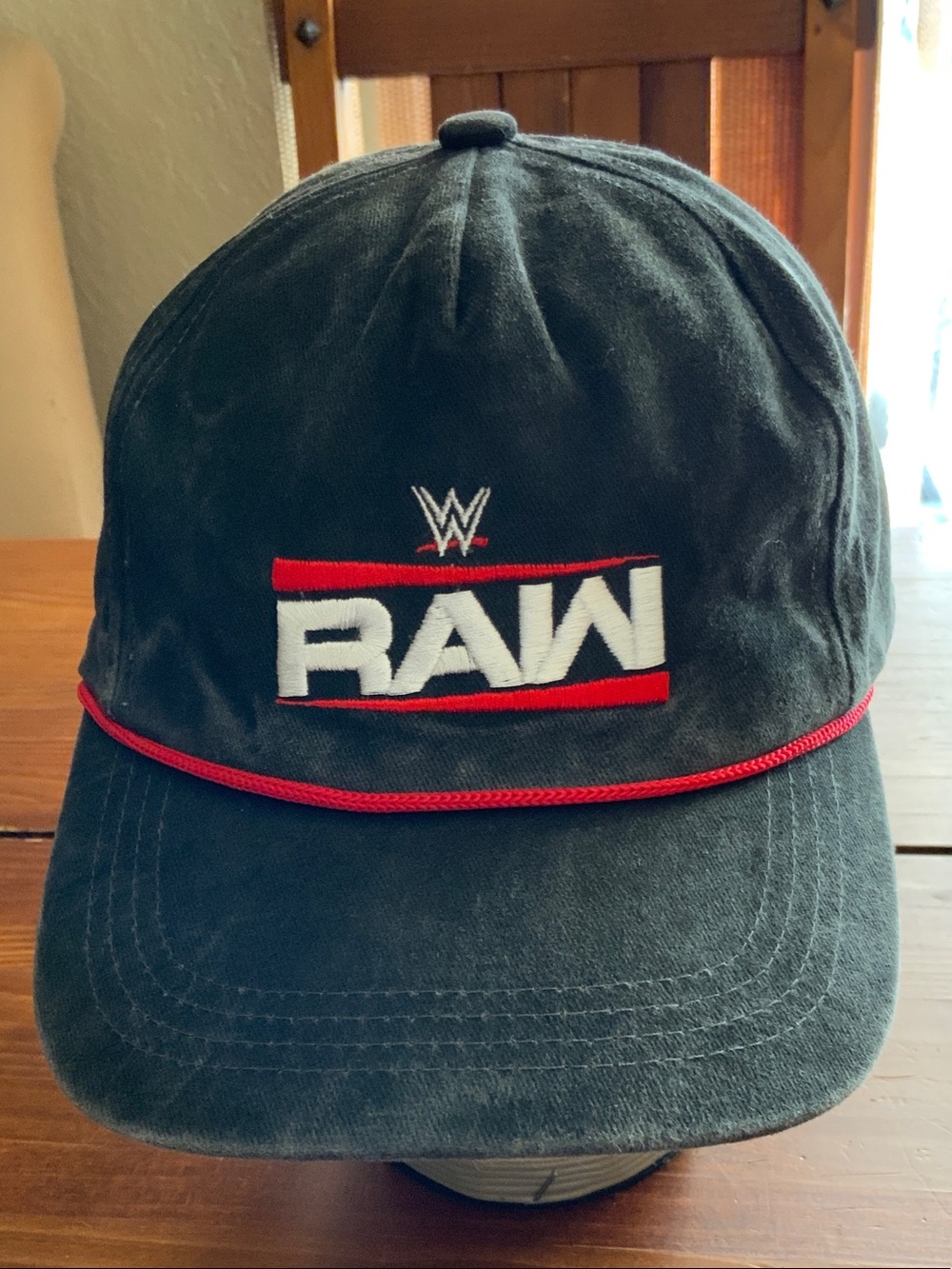 WWE RAW Black Cap with Red Accents